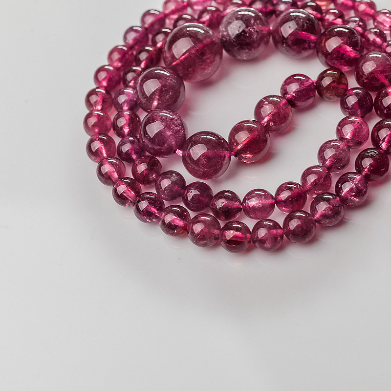 巴西天然碧玺塔链-红掌柜