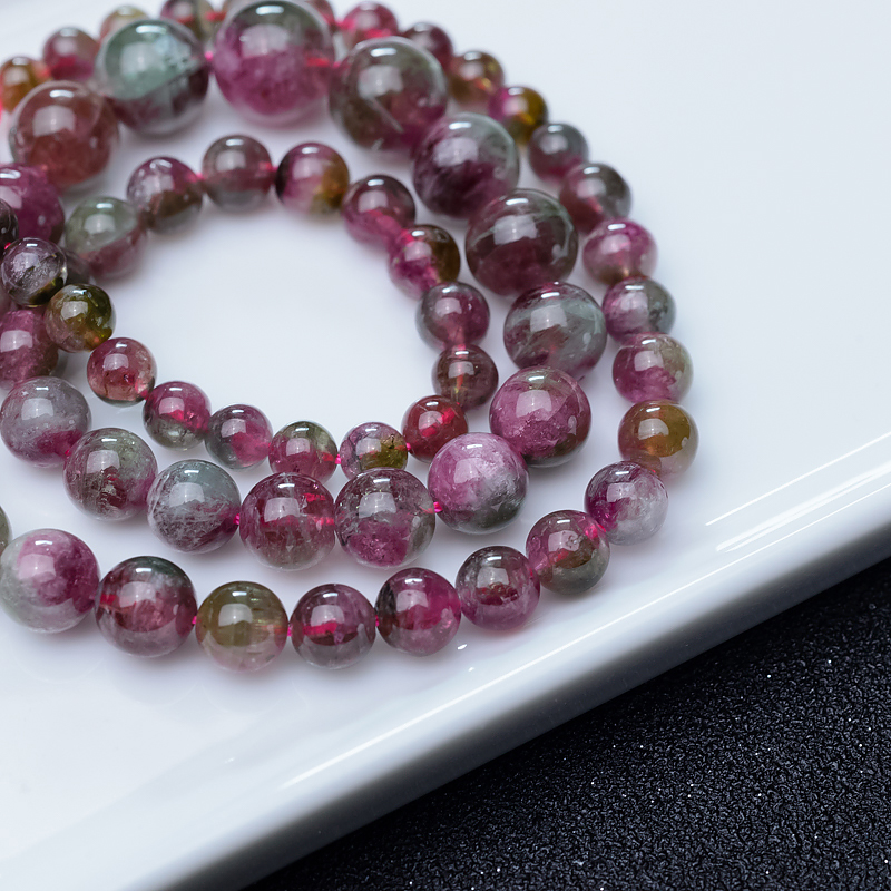 西瓜碧玺塔链-红掌柜天然