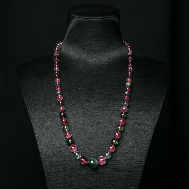 多色碧玺塔链-红掌柜