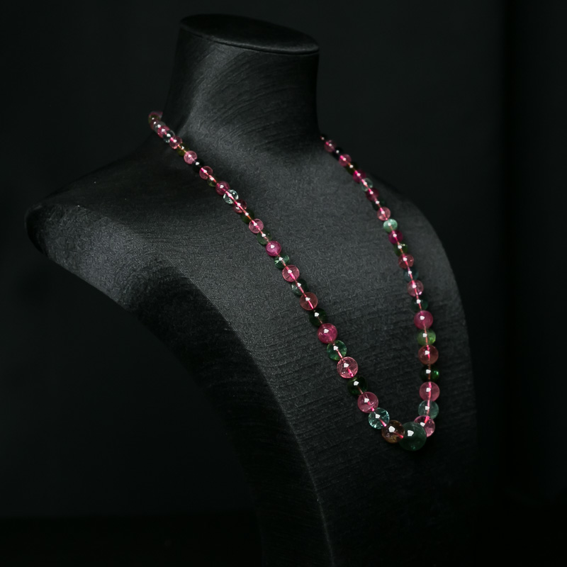 天然碧玺塔链-红掌柜