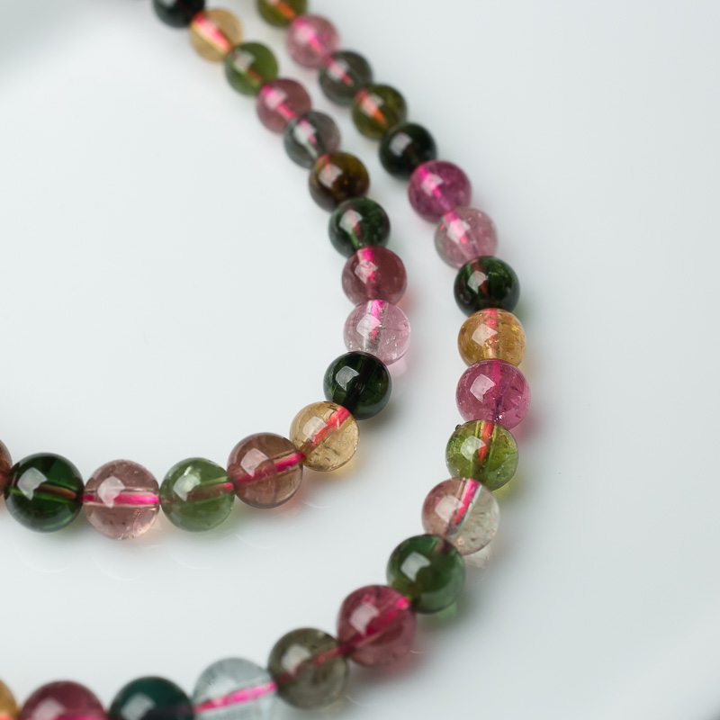 天然碧玺塔链-红掌柜