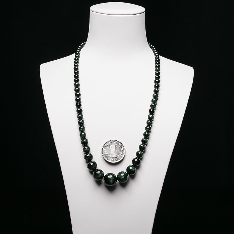 巴西蓝绿碧玺塔链-红掌柜