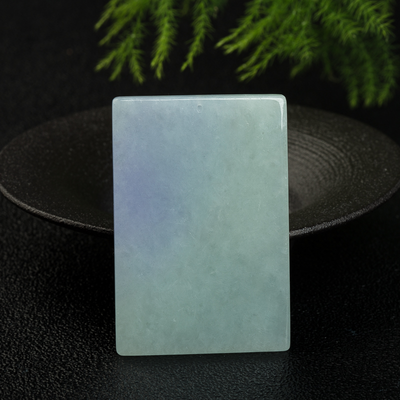 天然缅甸俏色翡翠指日高升吊坠-红掌柜