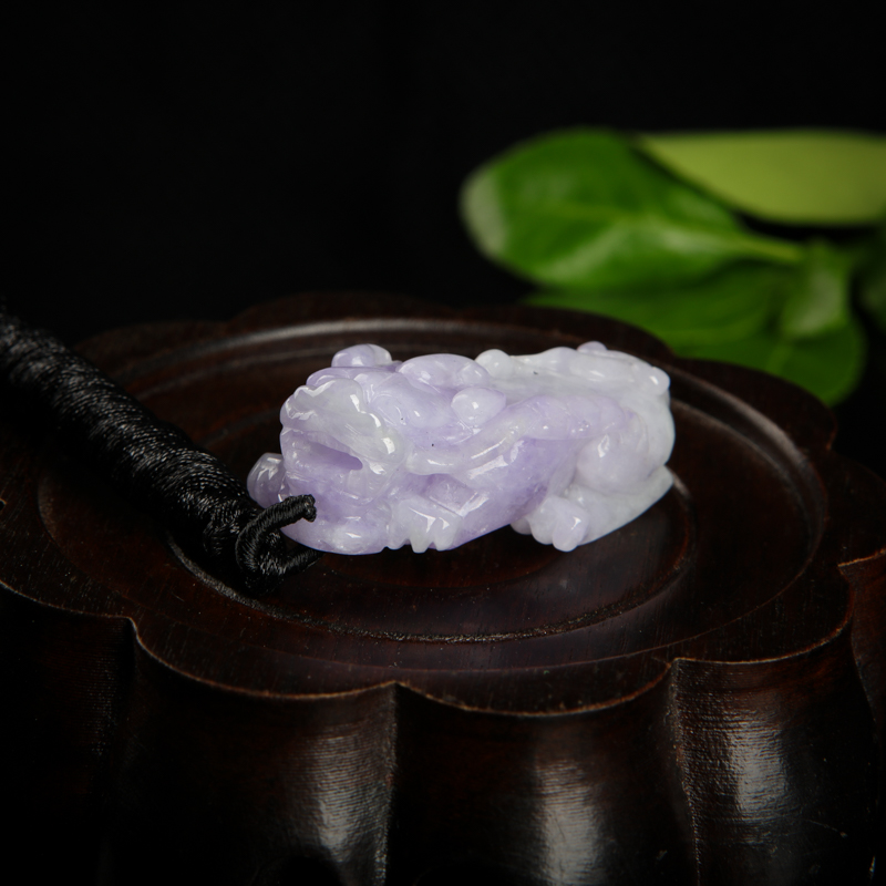 紫罗兰翡翠貔貅吊坠-红掌柜