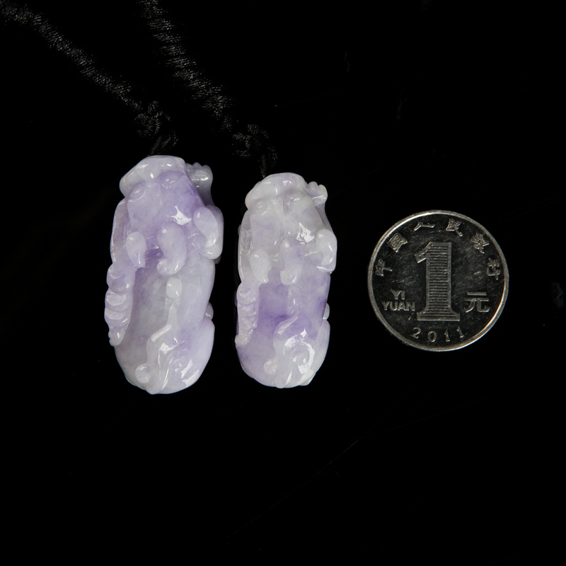 缅甸天然翡翠貔貅吊坠-红掌柜