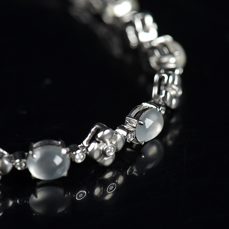 天然翡翠手链-红