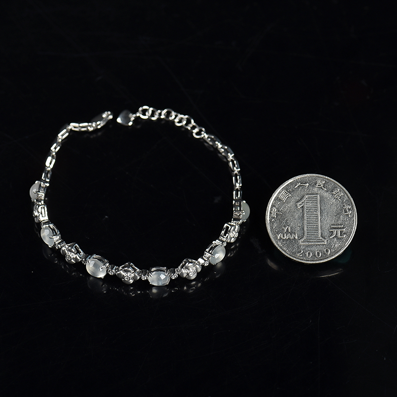 缅甸翡翠手链-红