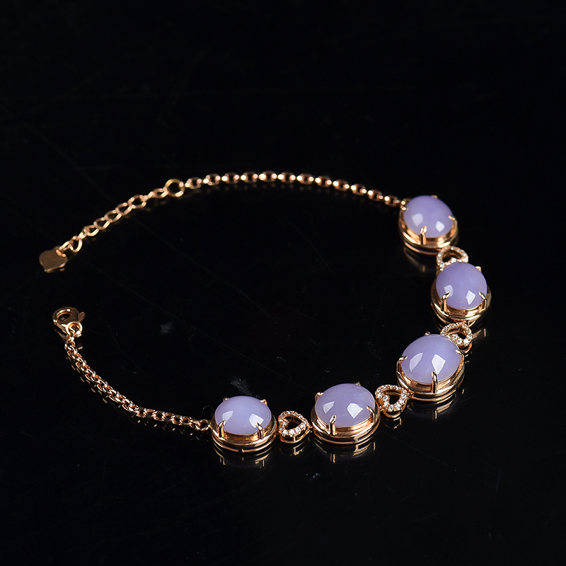 天然翡翠手链-红掌柜