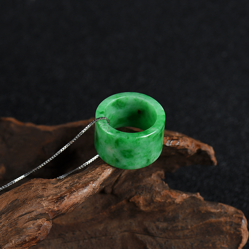 天然翡翠路路通项链-红掌柜