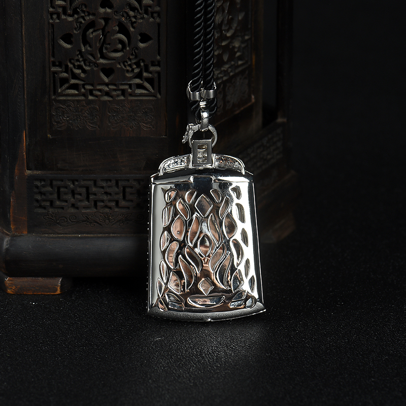 缅甸天然飘翠翡翠福贝吊坠-红掌柜