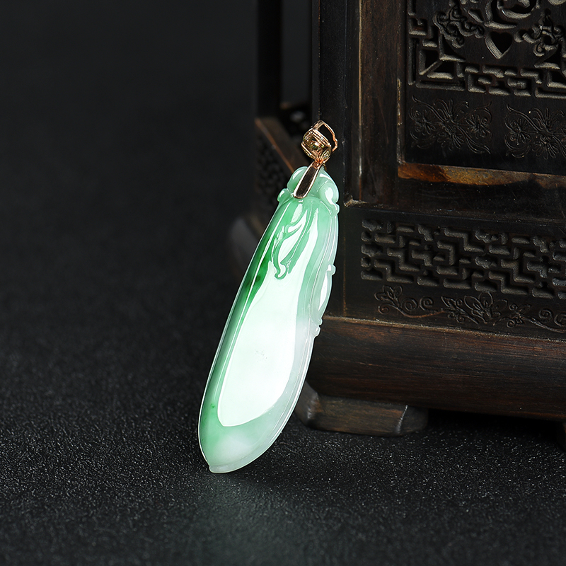 飘翠翡翠福瓜吊坠-红掌柜