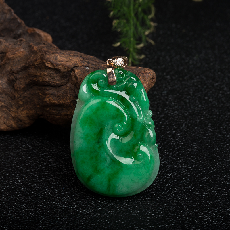 翡翠如意吊坠-红掌柜