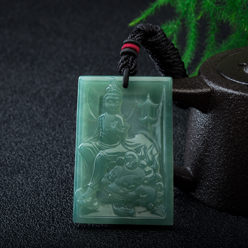 翡翠地藏菩萨吊坠-红掌柜