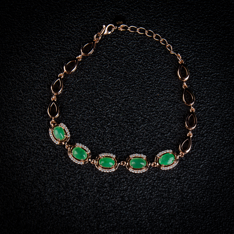 翡翠手链-红掌柜