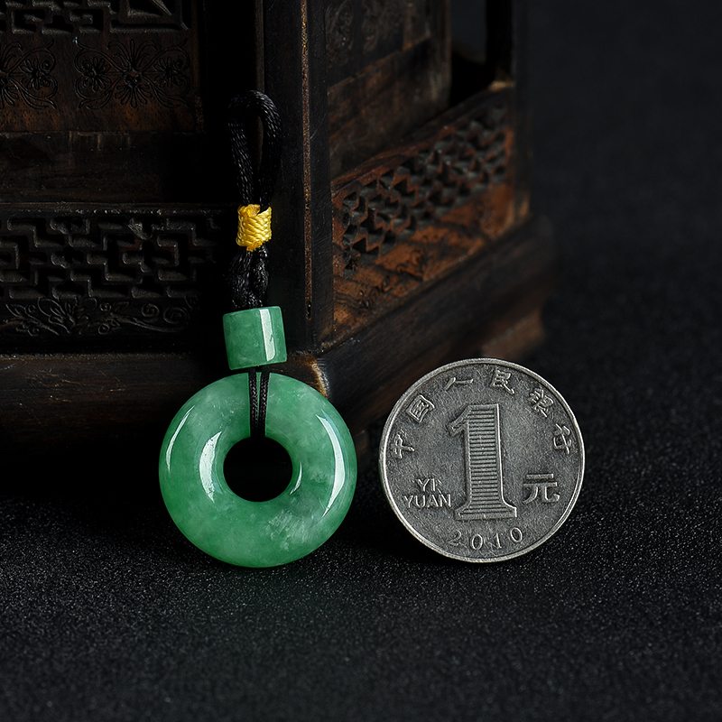 翡翠平安扣挂坠-红掌柜