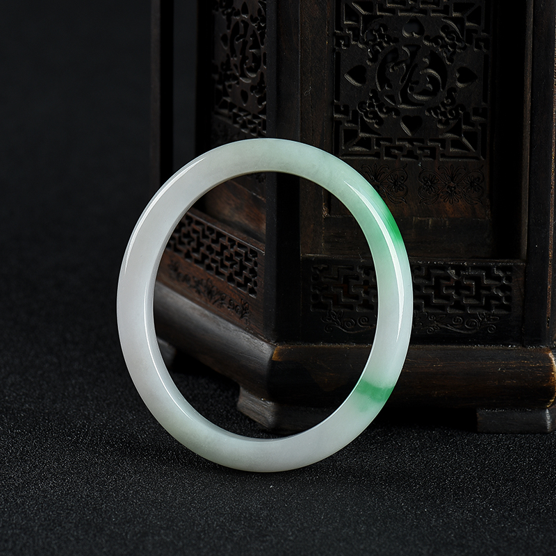 糯种翡翠贵妃镯-红掌柜