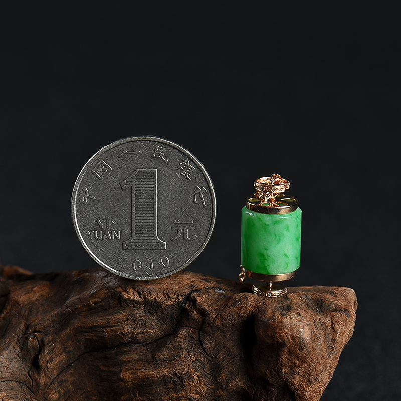 缅甸翡翠路路通项链-红掌柜