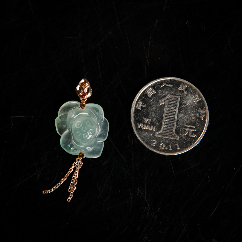 翡翠一品清廉吊坠-红掌柜