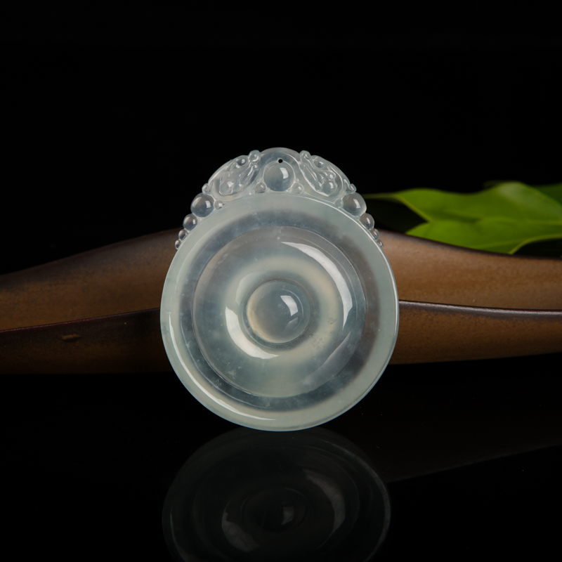 翡翠福在眼前吊坠-红掌柜