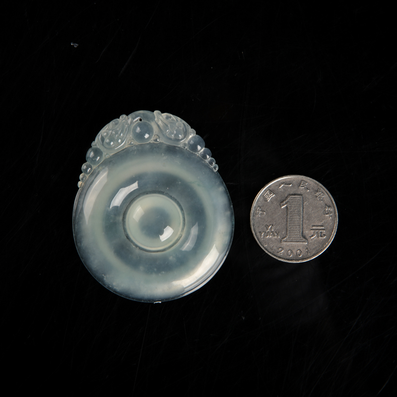 天然翡翠福在眼前吊坠-红掌柜