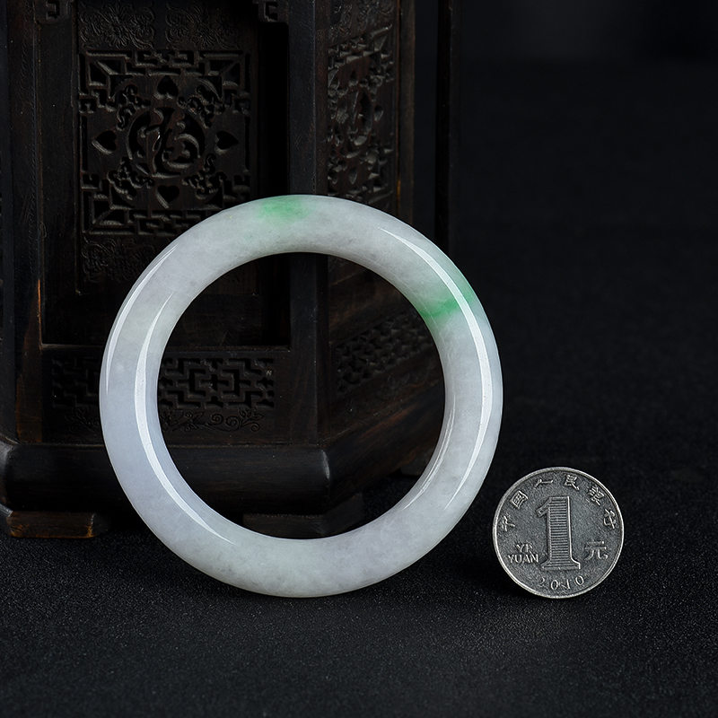 缅甸翡翠圆镯-红掌柜
