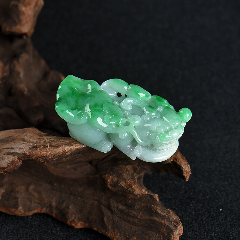 飘翠翡翠貔貅吊坠-红掌柜