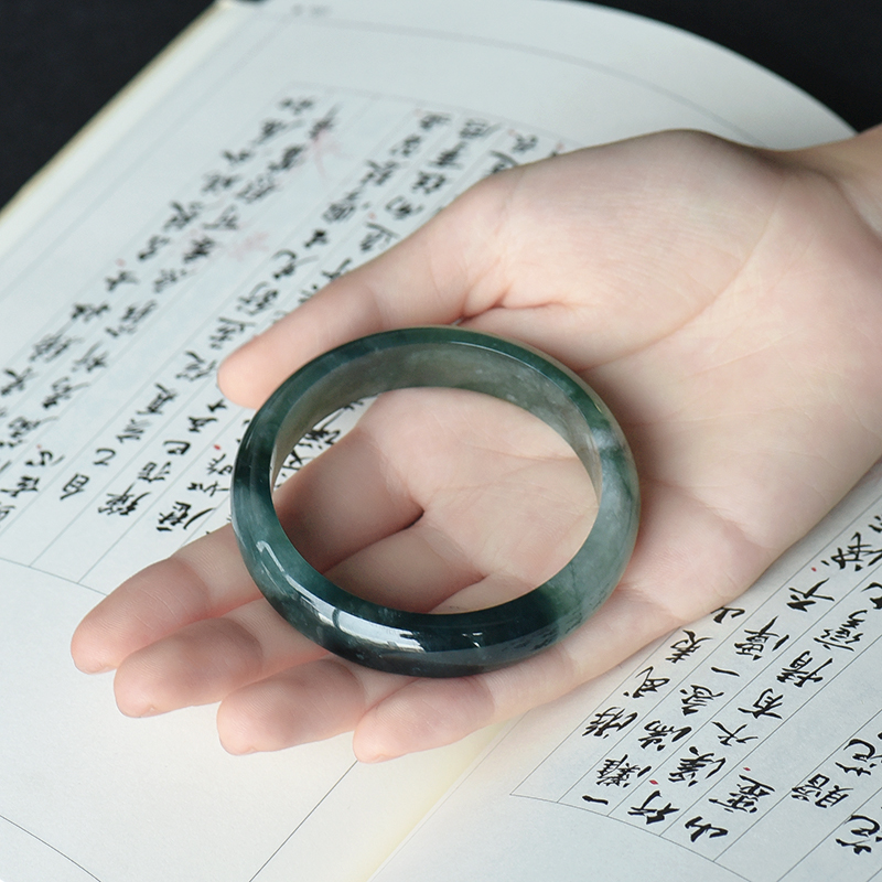 天然翡翠手镯-红掌柜