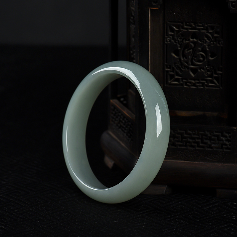60.5mm糯种翡翠手镯-红掌柜
