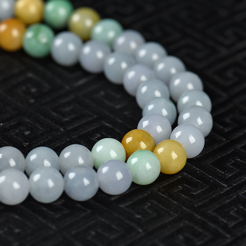 8mm糯种翡翠手串-红掌柜