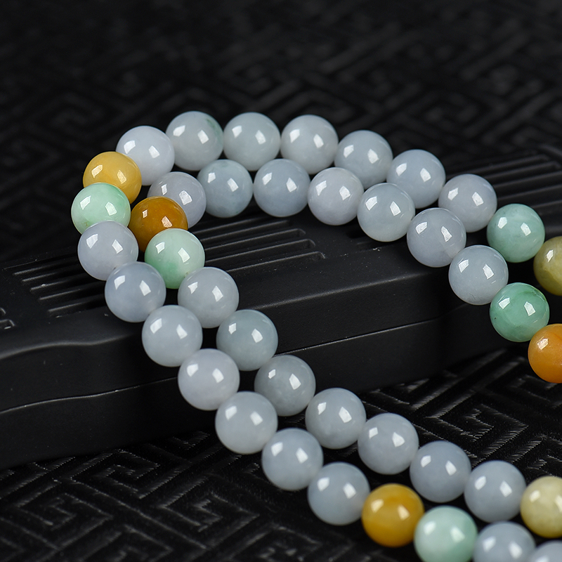 天然翡翠多圈手串-红掌柜