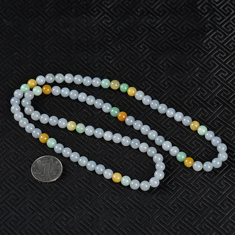 缅甸翡翠多圈手串-红掌柜