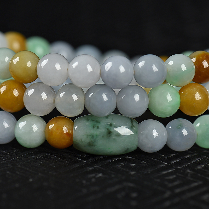 7.8mm翡翠多圈手串-红掌柜