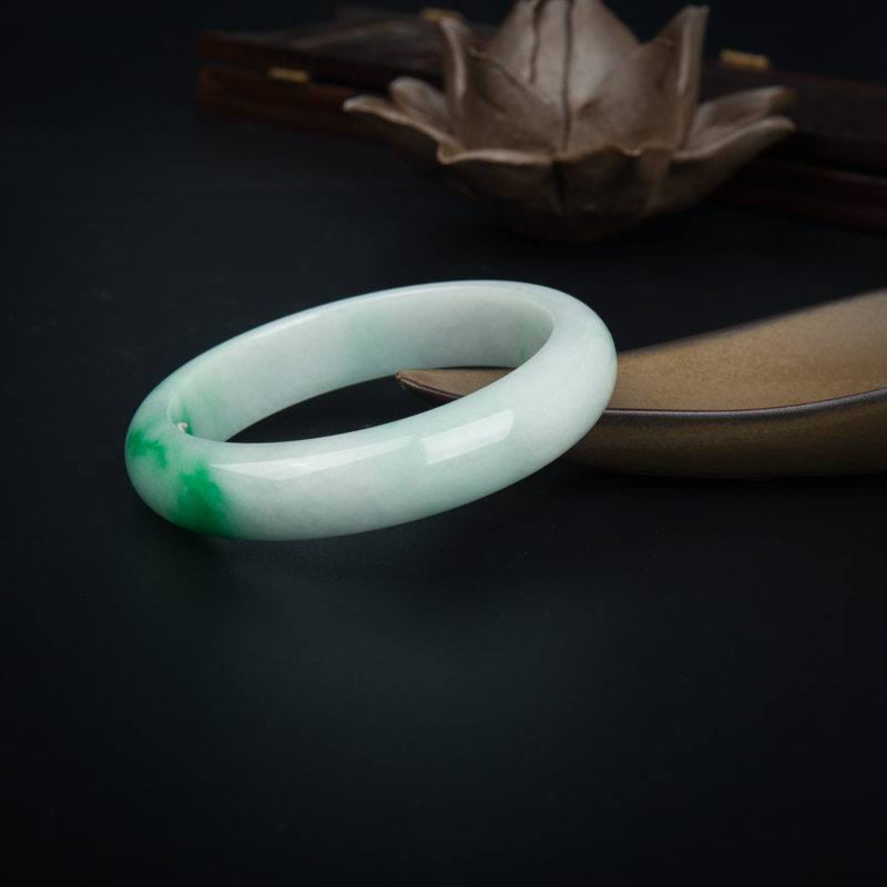 56.5mm天然翡翠手镯-红掌柜