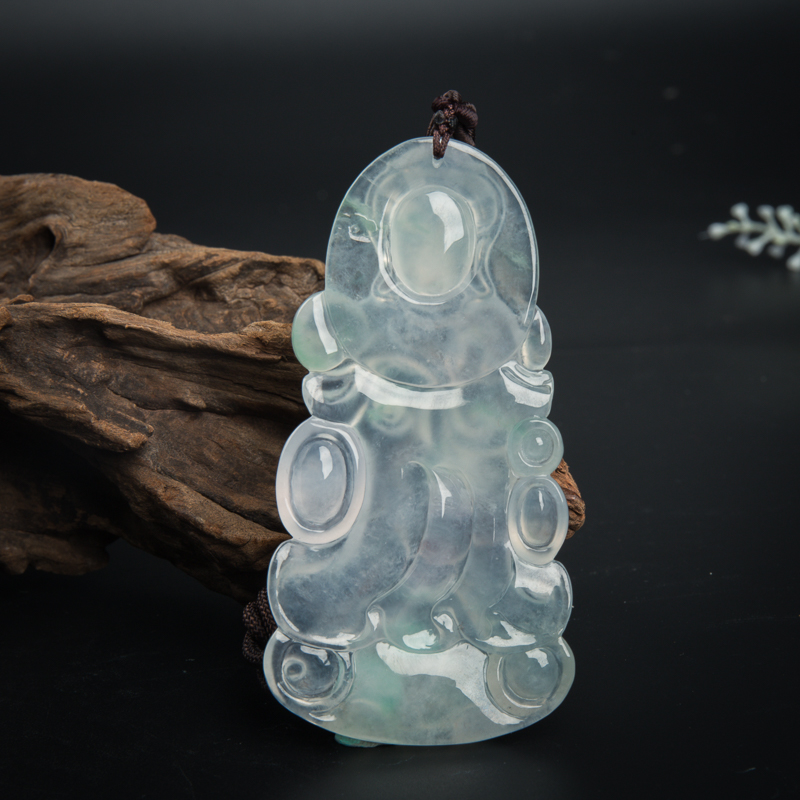 翡翠观音吊坠-红掌柜