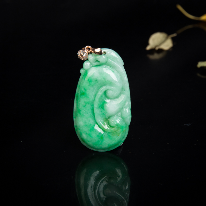 翡翠吊坠-红掌柜