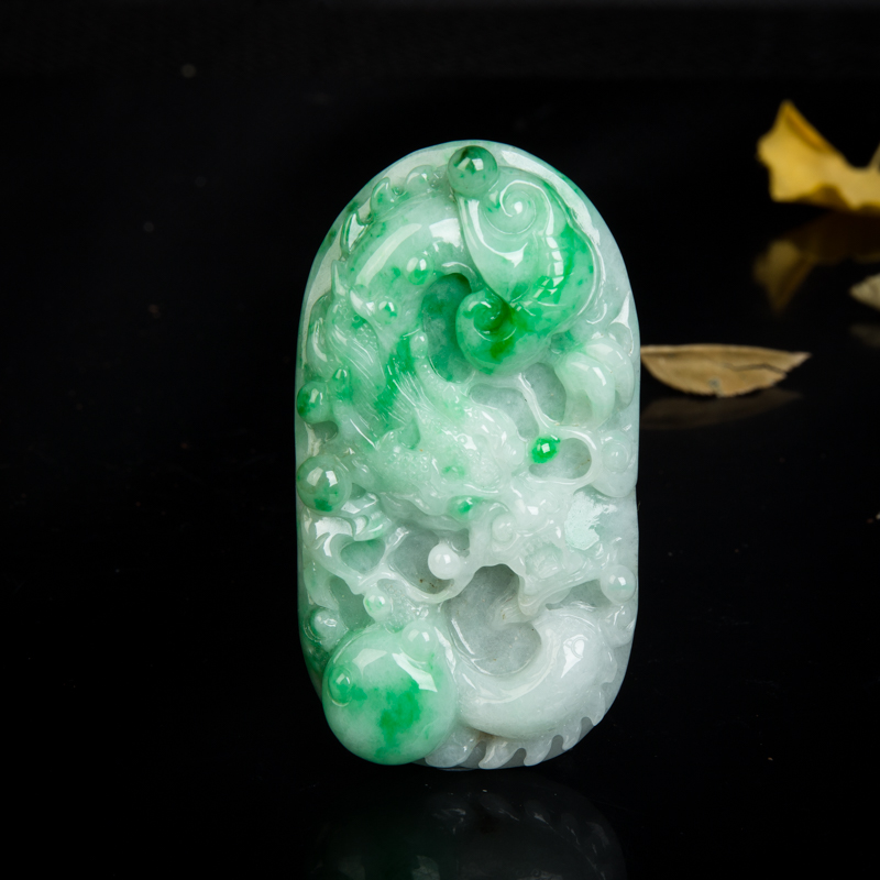 翡翠吊坠-红掌柜