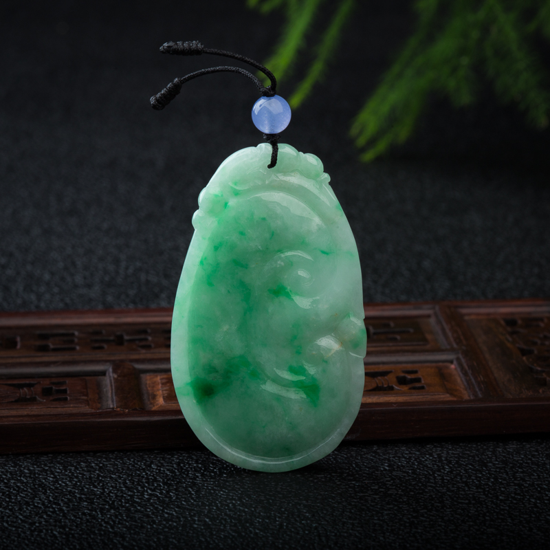 翡翠如意吊坠-红掌柜