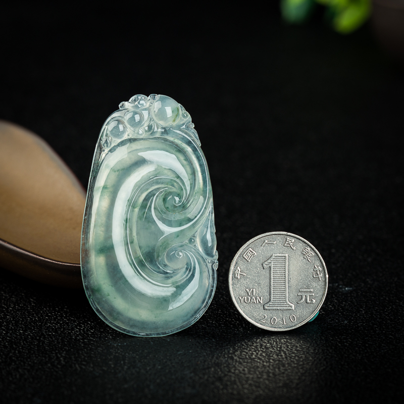 高冰种翡翠如意-红掌柜