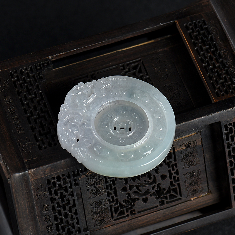 天然翡翠扭转乾坤吊坠-红掌柜