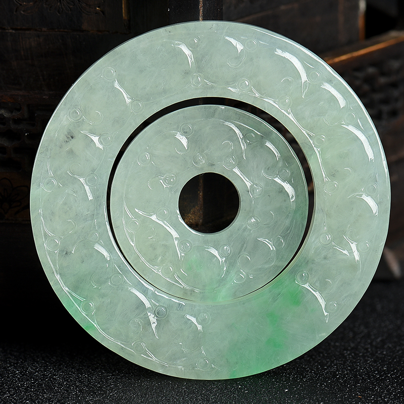 天然翡翠扭转乾坤吊坠-红掌柜