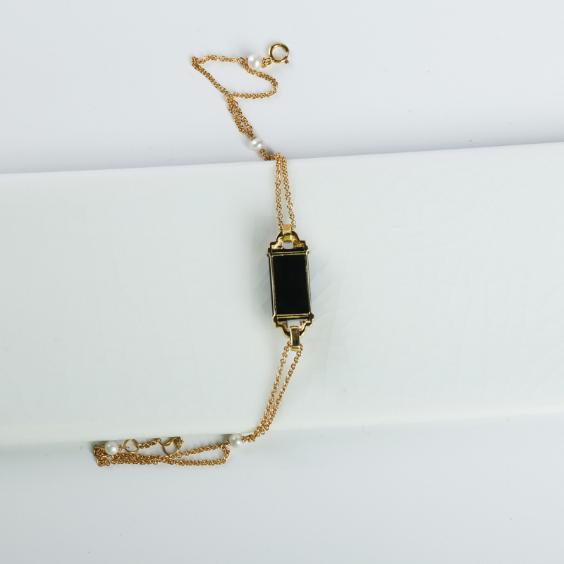 天然墨翠手链-红掌柜