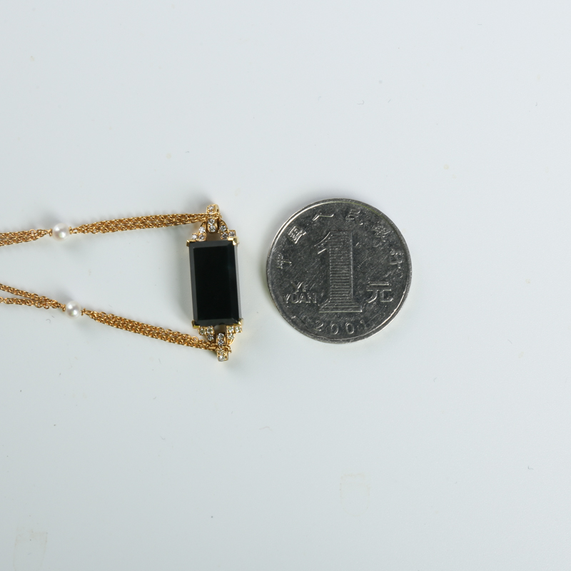 18K天然墨翠手链-红掌柜