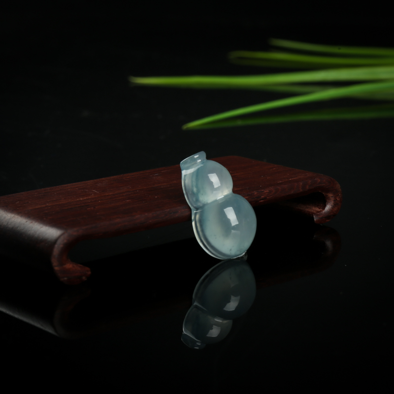 飘花翡翠福禄吊坠-红掌柜