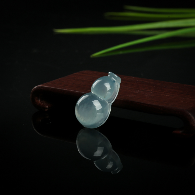 糯冰种翡翠福禄吊坠-红掌柜