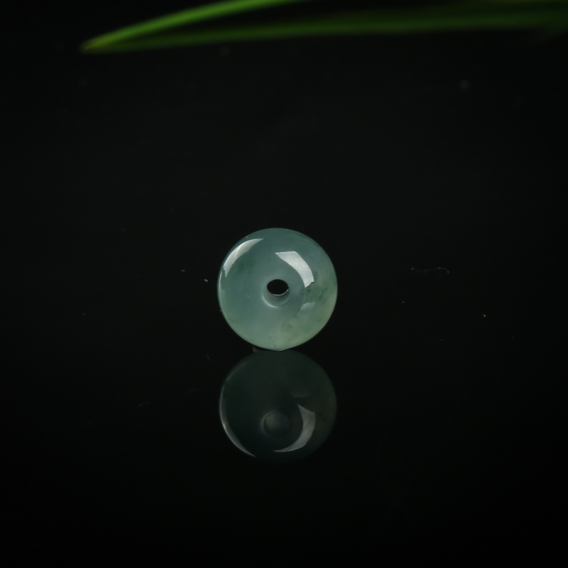 糯种飘花翡翠戒面-红掌柜