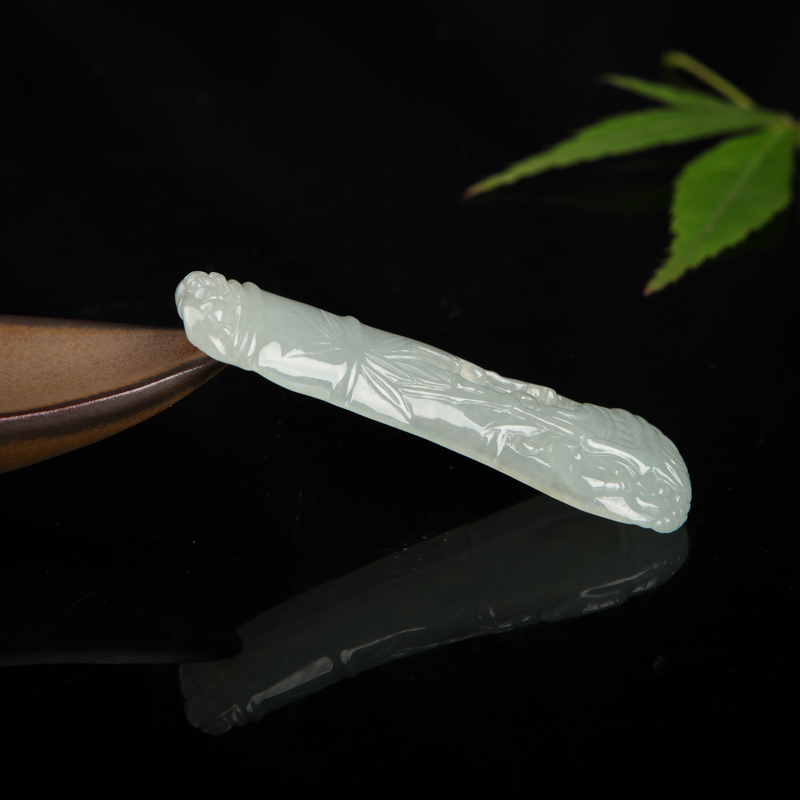 天然翡翠节节高升吊坠-红掌柜