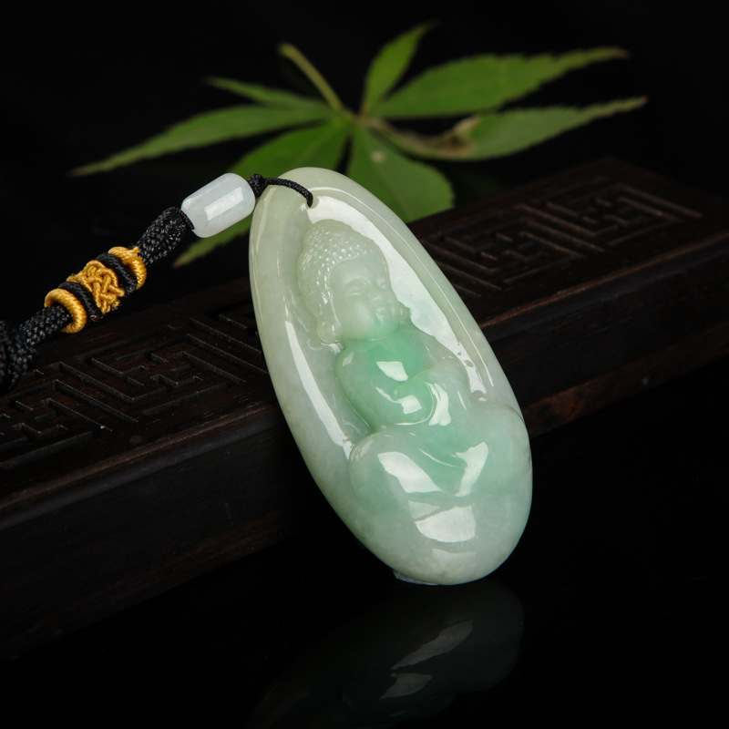 翡翠宝宝佛吊坠-红掌柜