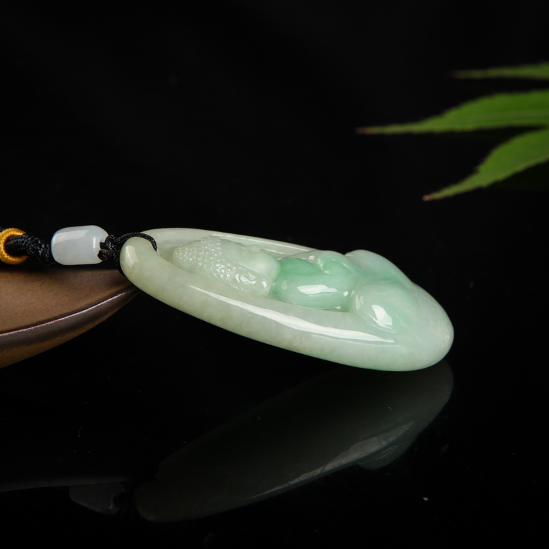 天然翡翠宝宝佛吊坠-红掌柜
