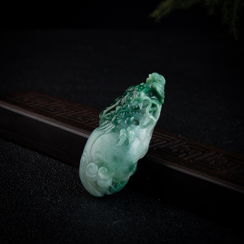 翡翠福如东海吊坠-红掌柜