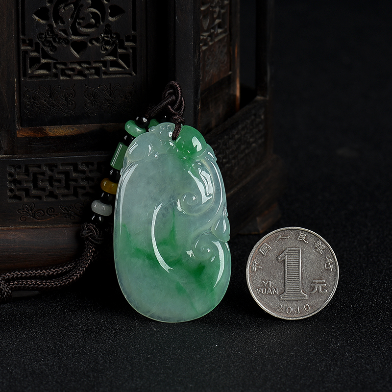 天然缅甸糯种飘翠翡翠-红掌柜